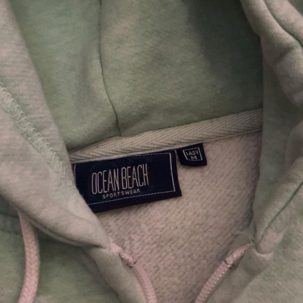 Green Hooded Women's Hoodie - Picture 6 of 6